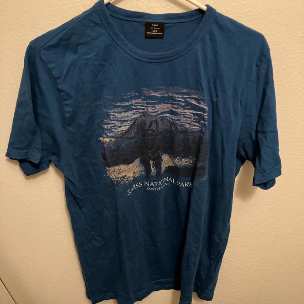 Cotton On Men's Blue and Navy Tshirts